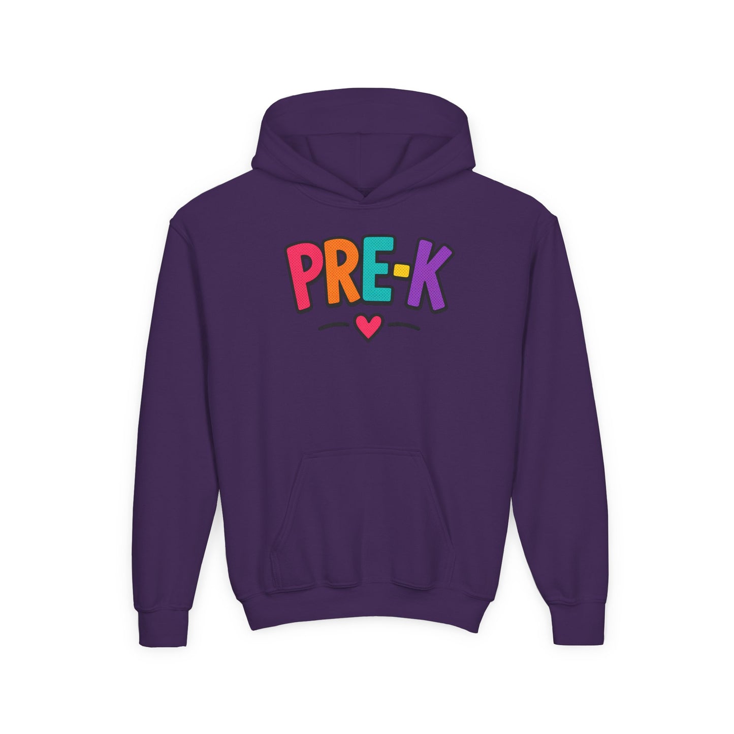 Pre-K Kids Hoodie — Colorful Cute Pre-K School Hooded Sweatshirt for Toddlers