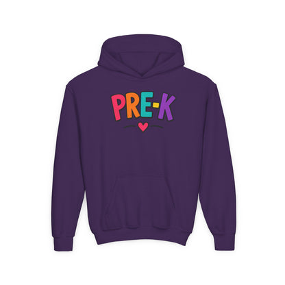 Pre-K Kids Hoodie — Colorful Cute Pre-K School Hooded Sweatshirt for Toddlers