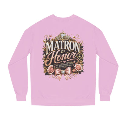 Matron of Honor Sweatshirt — Elegant Bridal Party Crewneck