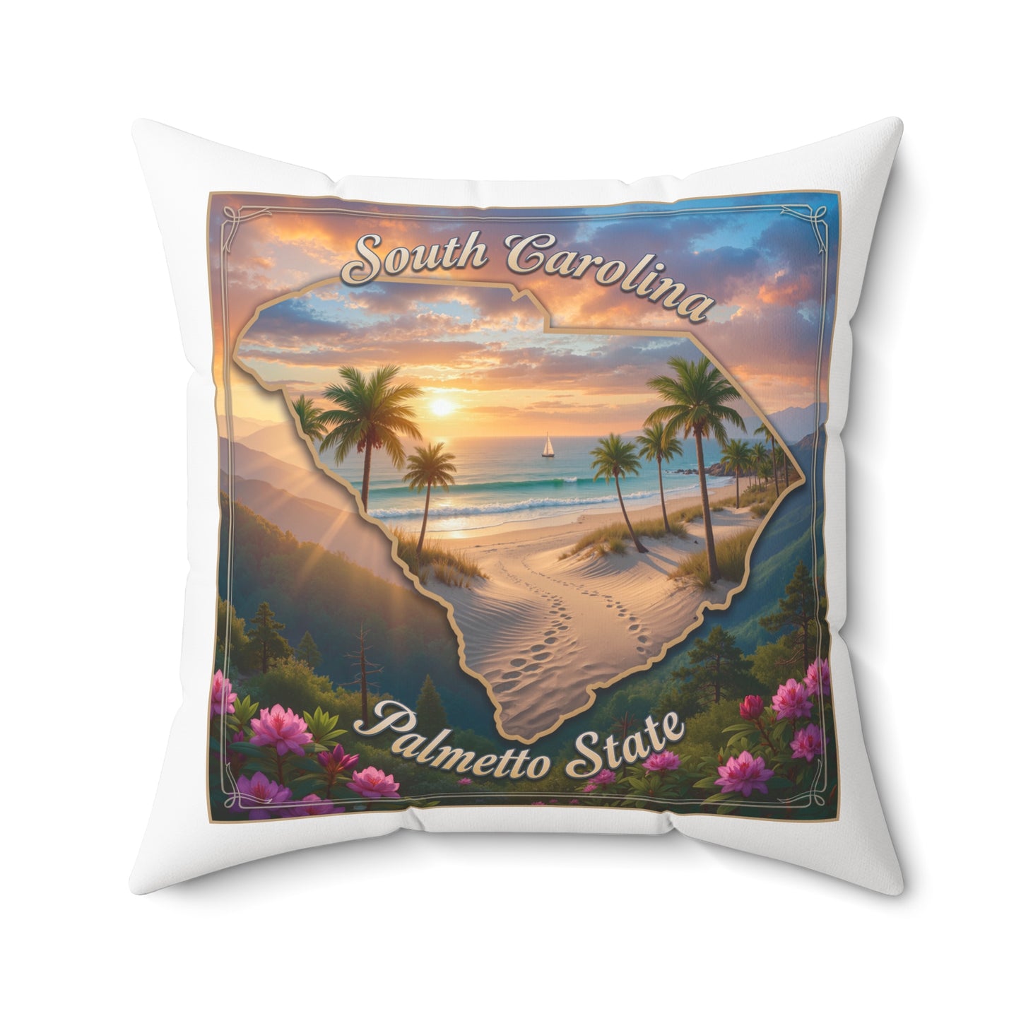 Spun Polyester Square Pillow