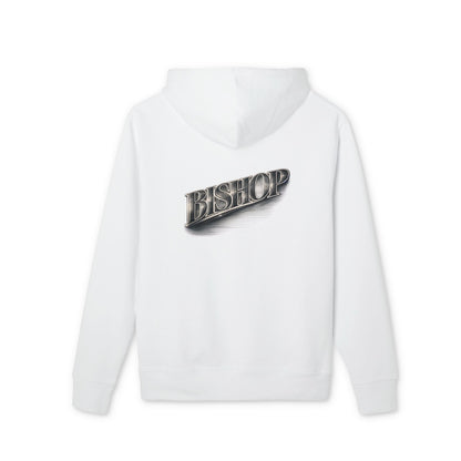 Bishop Chrome Logo Hoodie — Vintage Metallic Script Streetwear