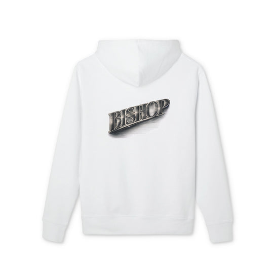 Bishop Chrome Logo Hoodie — Vintage Metallic Script Streetwear