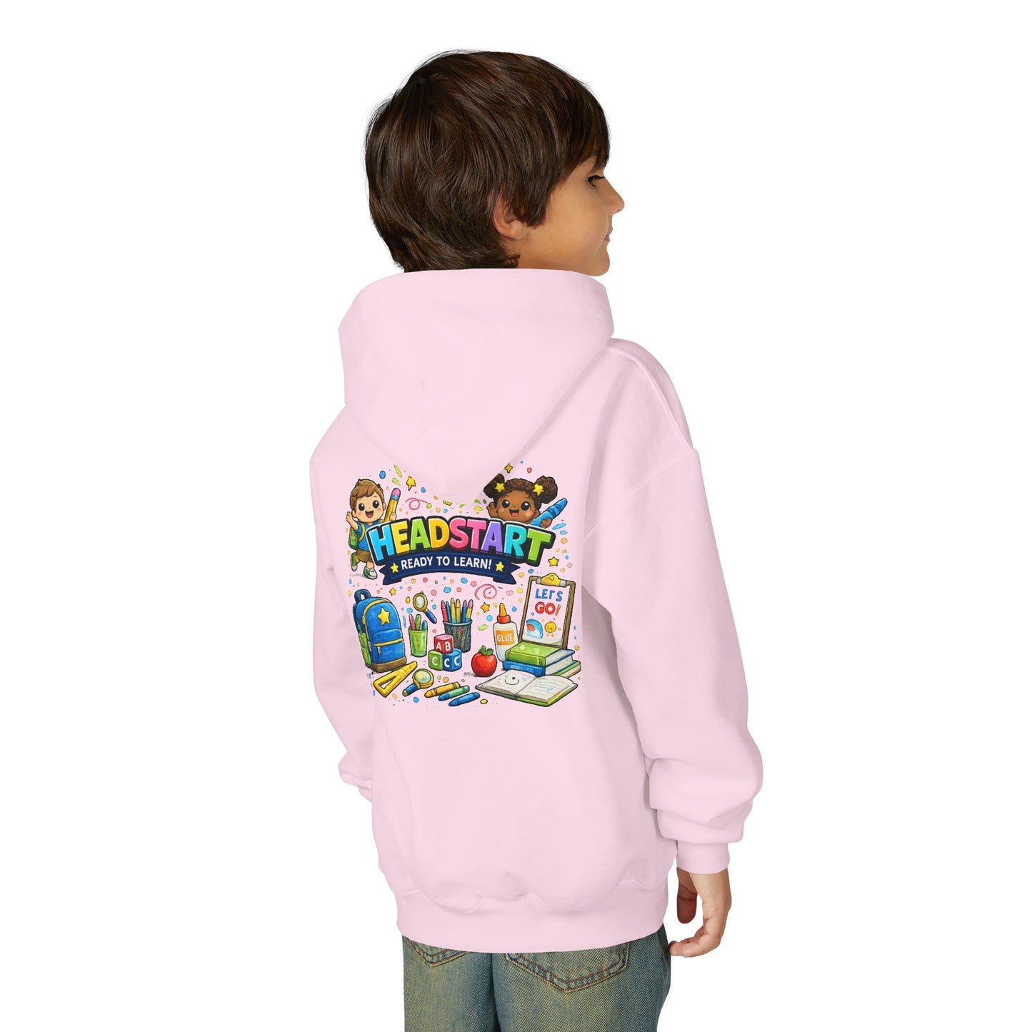 Head Start Kids Hoodie – 'Ready to Learn' Back-to-School Youth Sweatshirt
