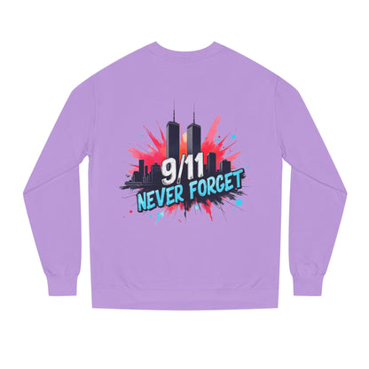 9/11 Never Forget Sweatshirt - Tribute Crewneck with Twin Towers Graphic
