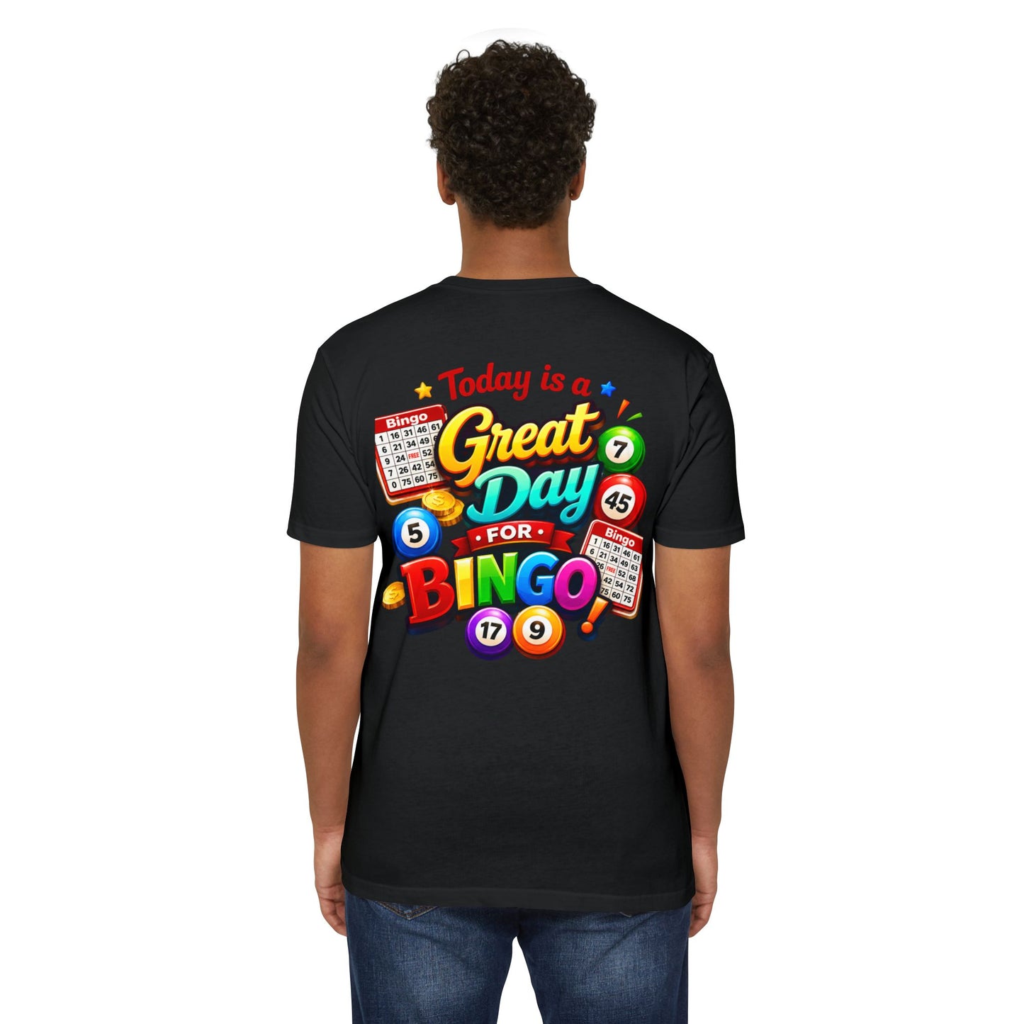 Bingo T-Shirt — "Today Is a Great Day for Bingo" Retro Game Night Tee