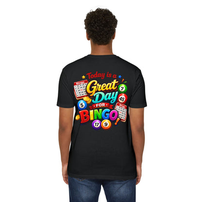 Bingo T-Shirt — "Today Is a Great Day for Bingo" Retro Game Night Tee