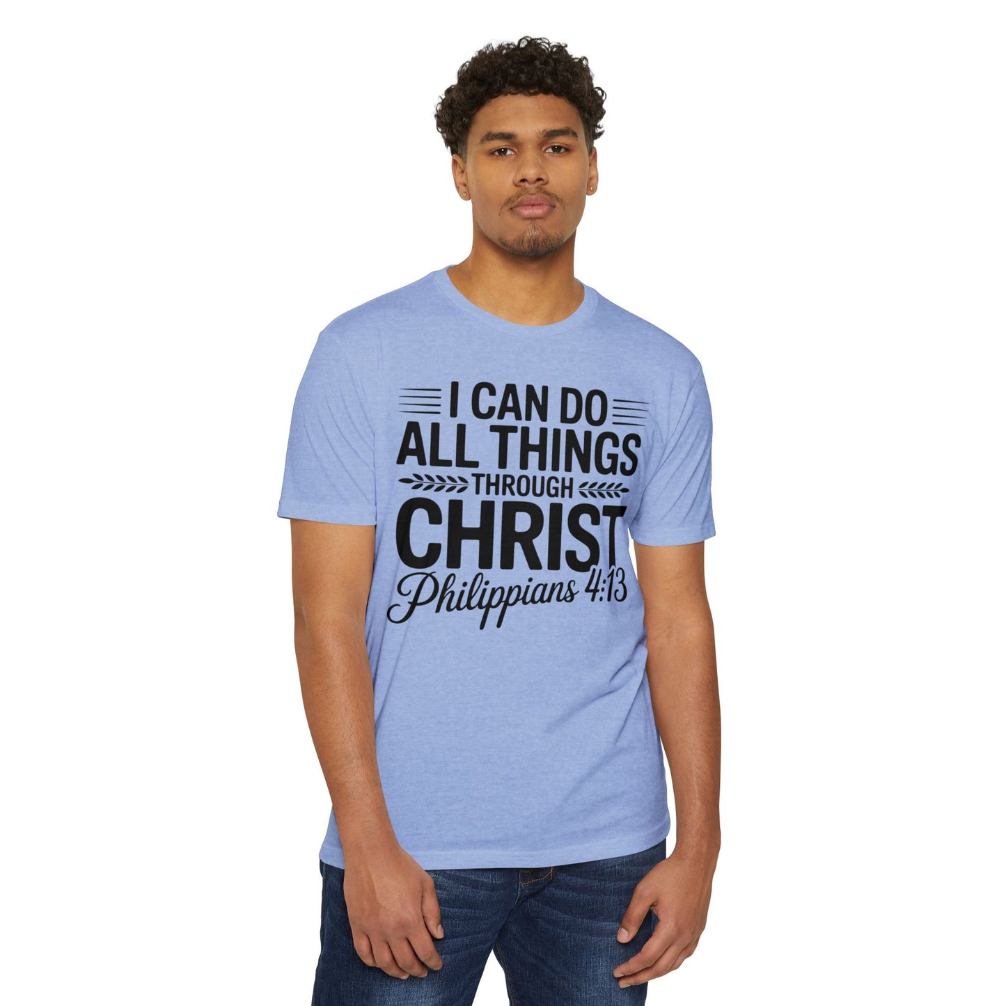 I Can Do All Things Through Christ T-Shirt – Philippians 4:13 Christian Tee