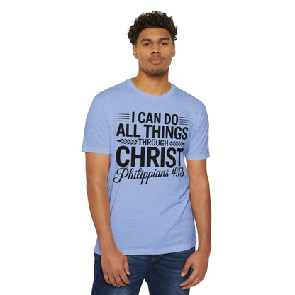I Can Do All Things Through Christ T-Shirt – Philippians 4:13 Christian Tee