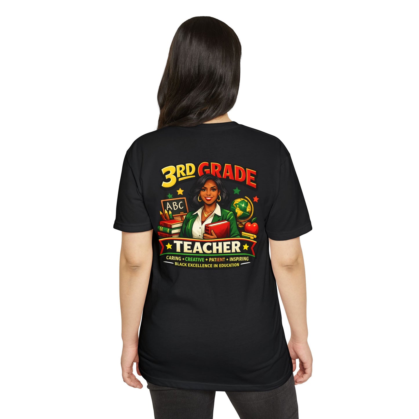 3rd Grade Teacher T‑Shirt – Black Excellence in Education Design