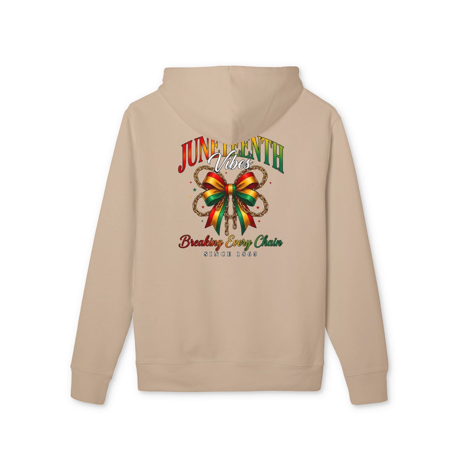 Juneteenth Ribbon Hoodie – "Breaking Every Chain" Celebration Sweatshirt