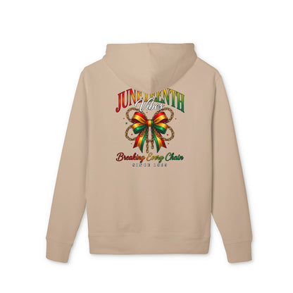 Juneteenth Ribbon Hoodie – "Breaking Every Chain" Celebration Sweatshirt