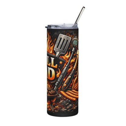 Grill Dad 20oz Stainless Steel Tumbler – BBQ Grillmaster Travel Cup