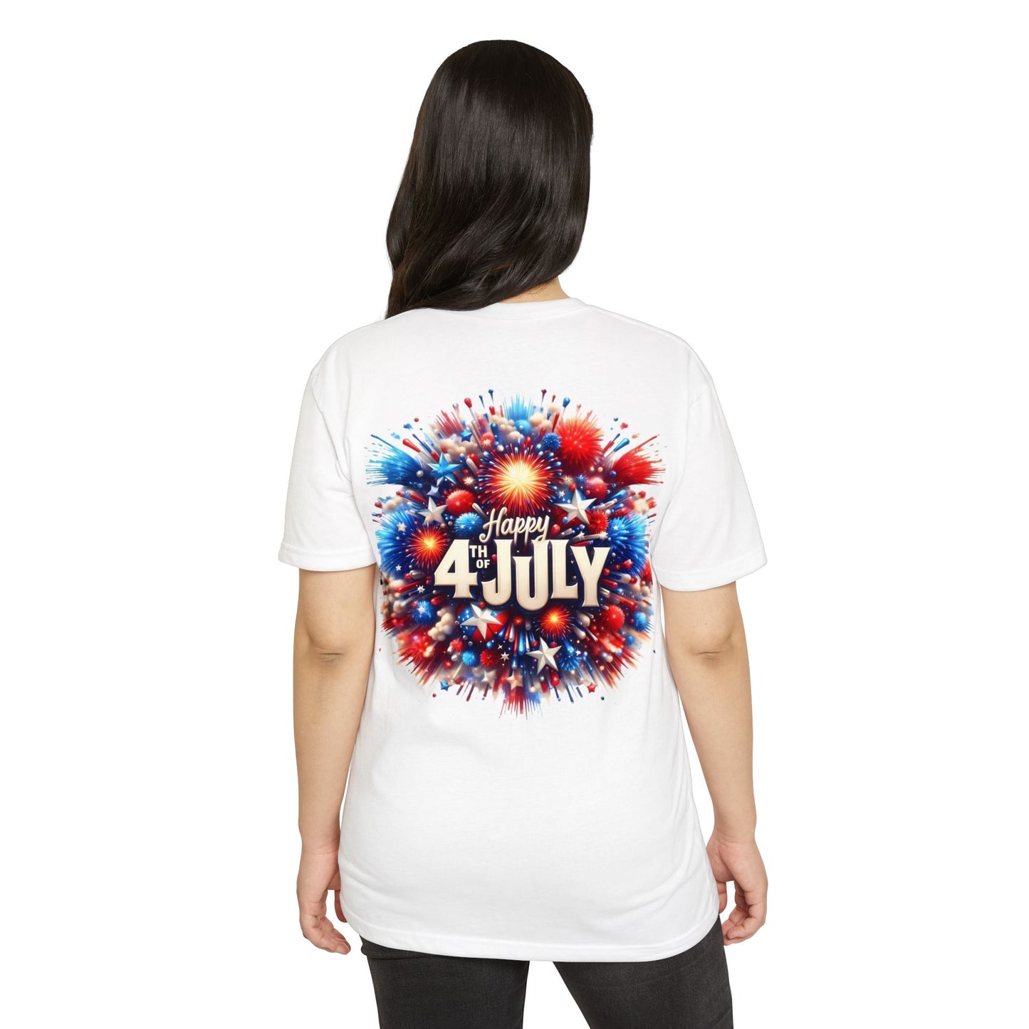 Happy 4th of July T-Shirt — Patriotic Fireworks Tee
