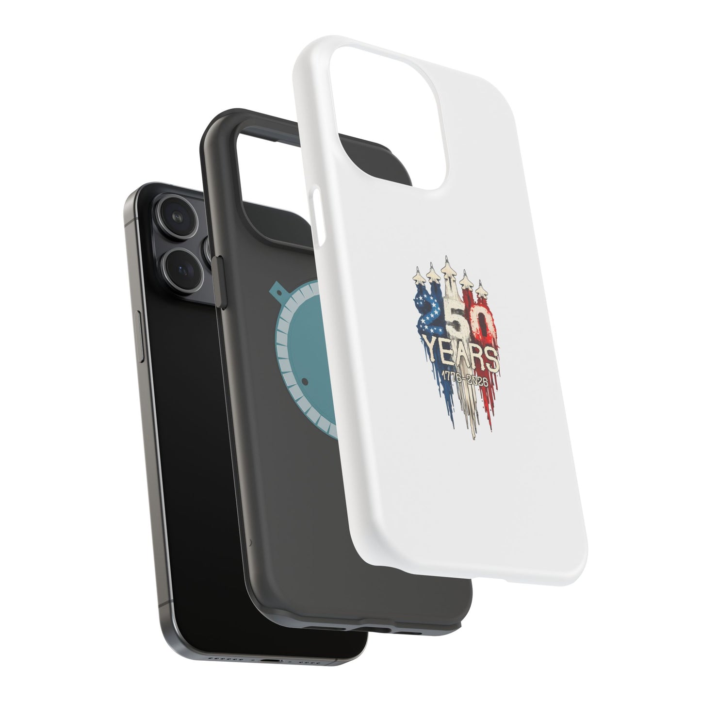 50 Years Patriotic iPhone Case — American Flag Anniversary Magnetic Impact-Resistant Case