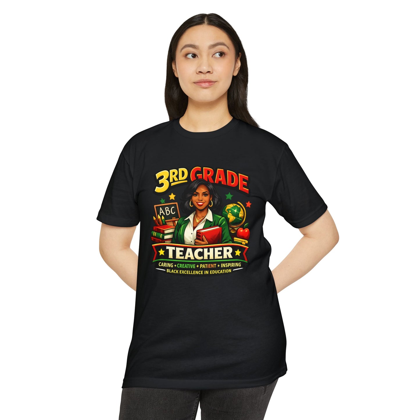 3rd Grade Teacher T‑Shirt – Black Excellence in Education Design