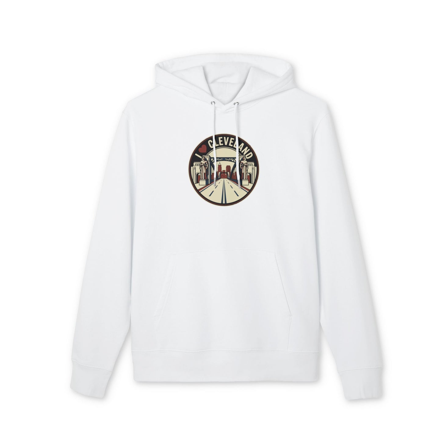 Cleveland Cityscape Hoodie – Retro Road Emblem