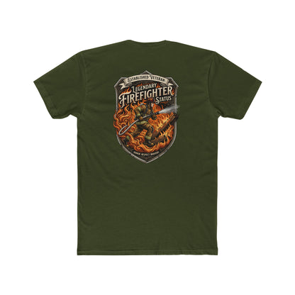 Firefighter Badge T-Shirt — Legendary Firefighter Status Graphic Tee