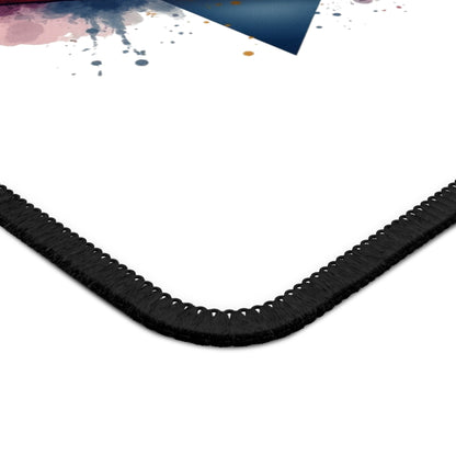 Never Forget 9/11 Gaming Mouse Pad — Patriotic American Flag Heart Memorial Desk Mat