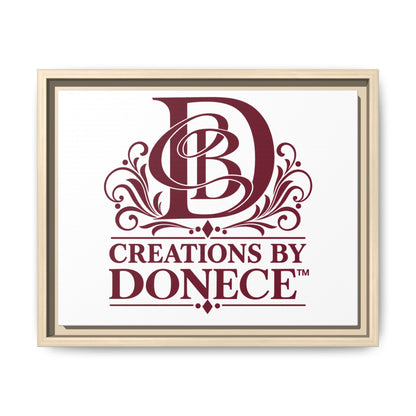 Framed Matte Canvas — Creations By Donece Logo Wall Art