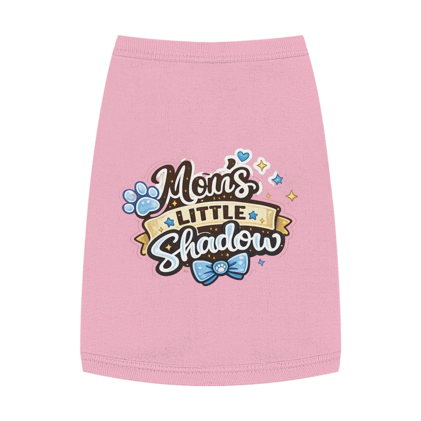 Mom's Little Shadow Pet Tank — Cute Paw Print Dog Shirt