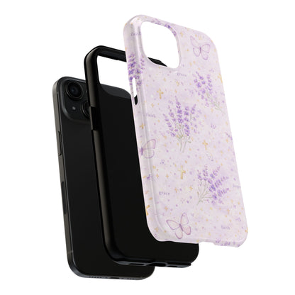 Faith Grace Blessed Phone Case | Christian Floral iPhone Case