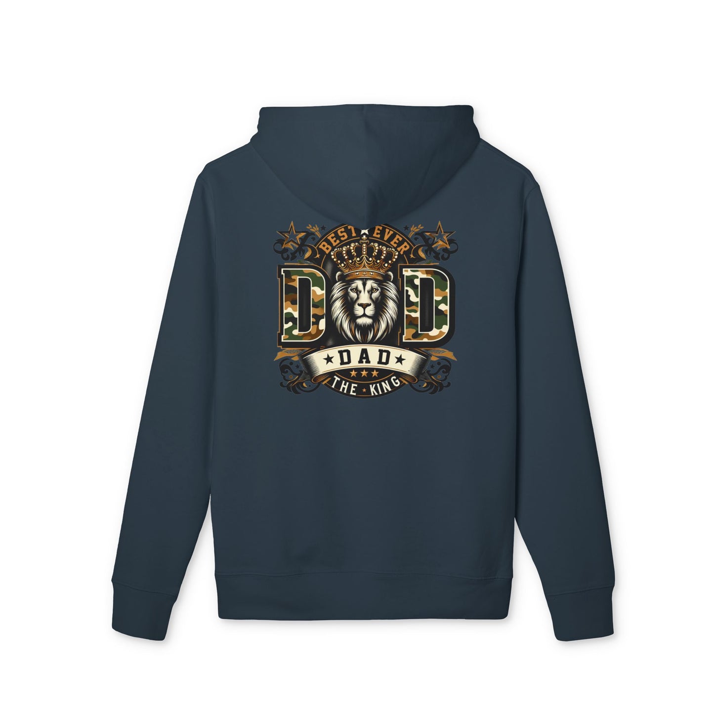 Dad The King Lion Hoodie — Father's Day Vintage Crest Sweatshirt