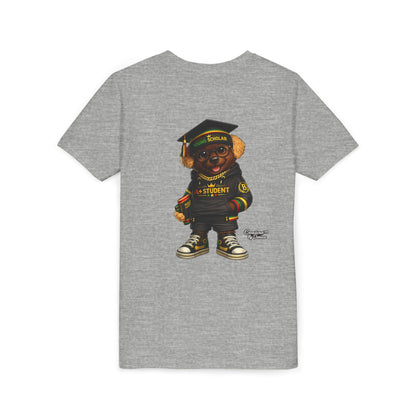 Youth Tee — Scholar Student Bear Graduation Graphic