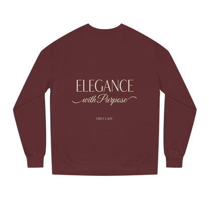 Elegance with Purpose Crewneck Sweatshirt — First Lady Inspirational Pullover