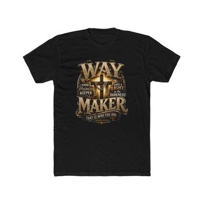 Waymaker T-Shirt — Christian Faith Graphic Tee with Cross and Inspirational Verse