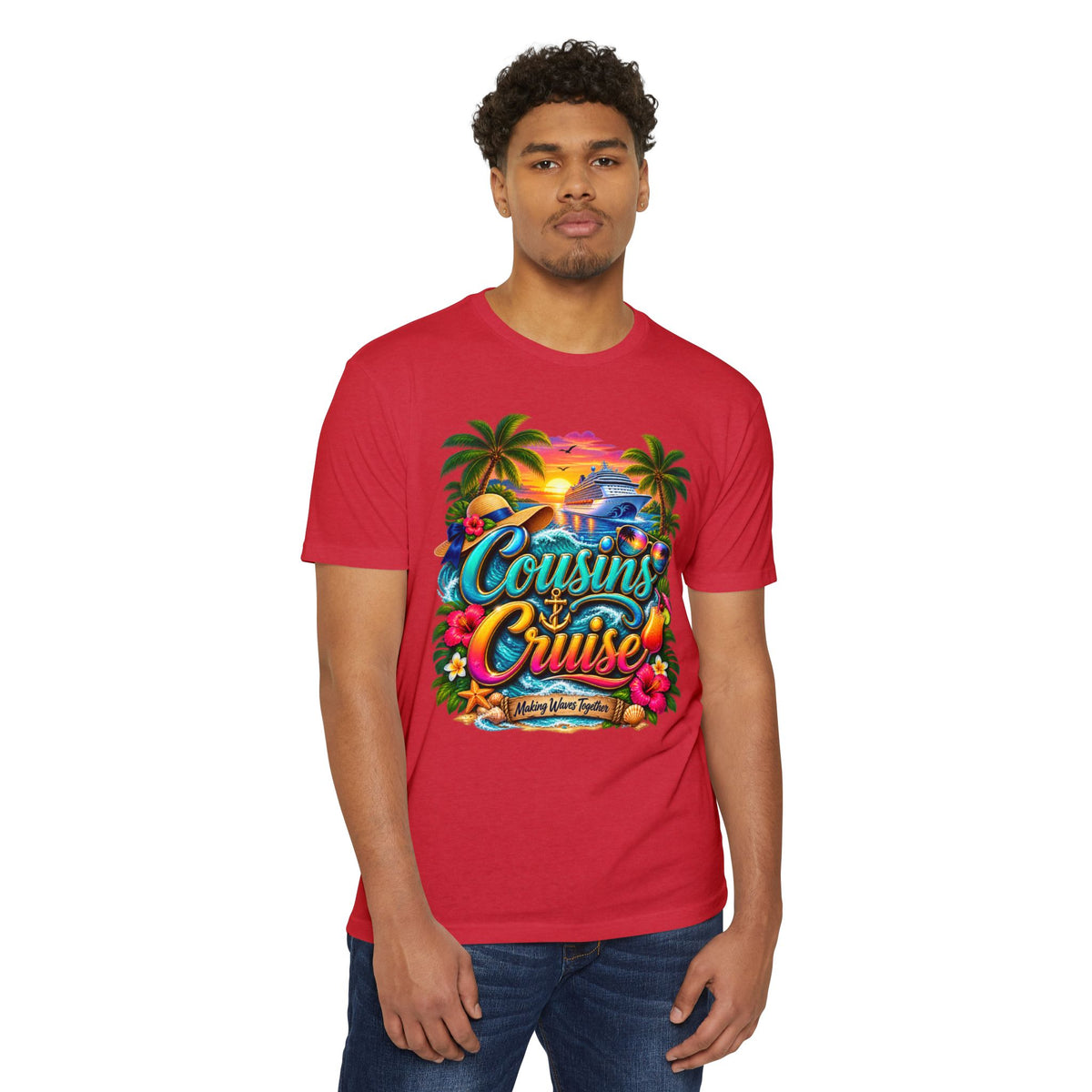 Cousins Cruise T‑Shirt — Tropical Family Vacation Tee