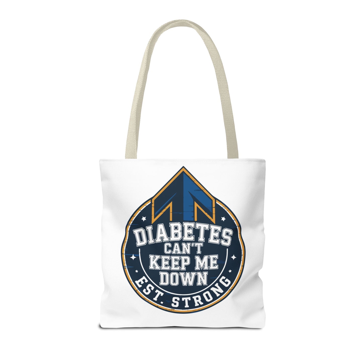 Diabetes Can't Keep Me Down Tote Bag — Inspirational Diabetes Awareness Shopper