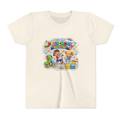 Preschool Rockstar Youth Tee — Cute Back-to-School Toddler Shirt