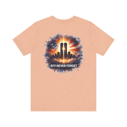 9/11 Never Forget T-Shirt — Twin Towers Tribute Tee