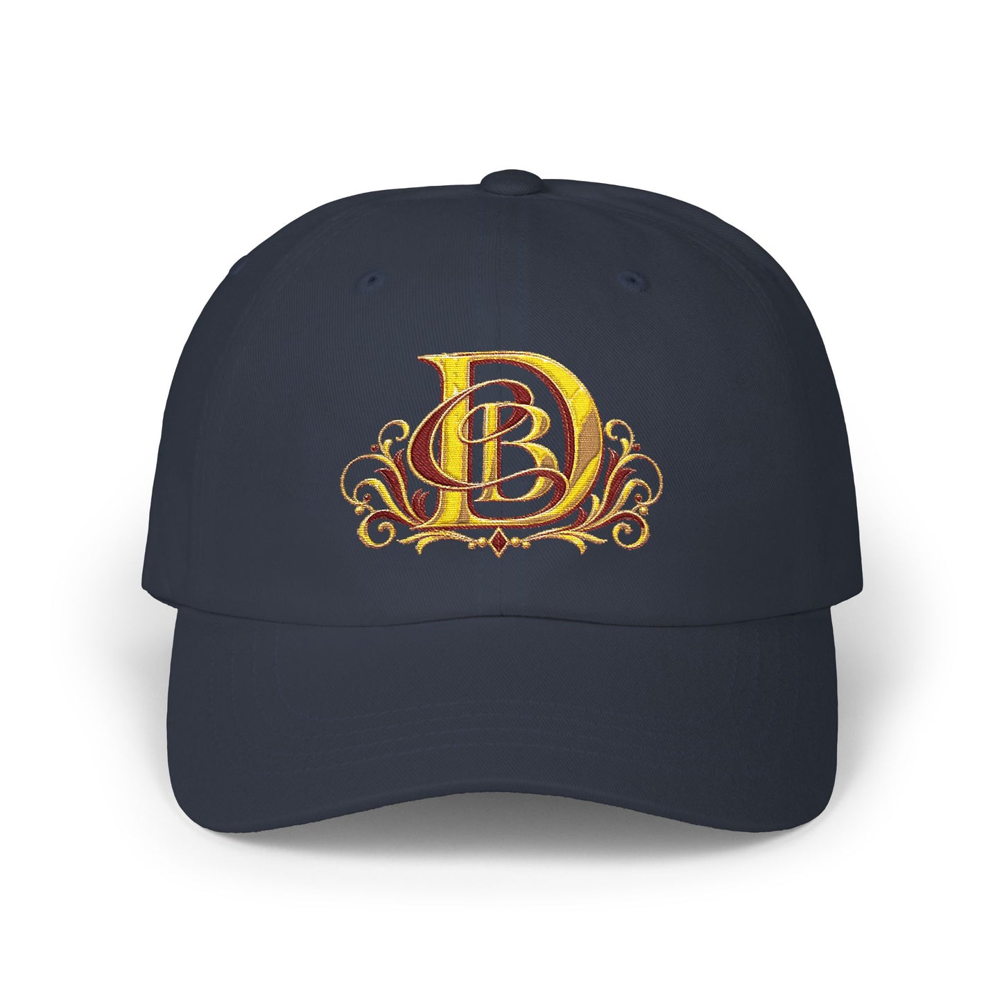 Embroidered Gold Monogram Dad Cap