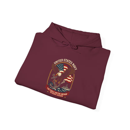 United States Navy The Eagle and the Anchor Stand Guard Hoodie