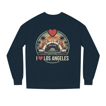 Los Angeles Crewneck Sweatshirt – I  Los Angeles Retro Cityscape