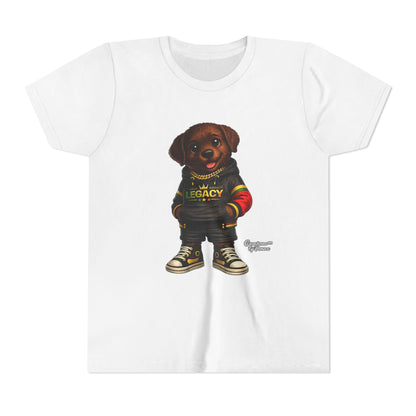 Youth Tee — Cute Rottweiler Puppy in 'Legacy' Hoodie Kids T‑Shirt