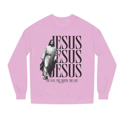Jesus Crewneck Sweatshirt – The Way The Truth The Life Religious Pullover