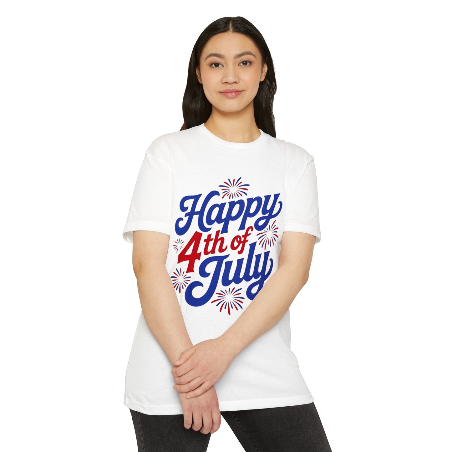 Happy 4th of July T-Shirt — Retro Fireworks Independence Day Tee