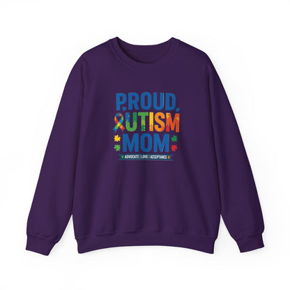 Proud Autism Mom Crewneck Sweatshirt