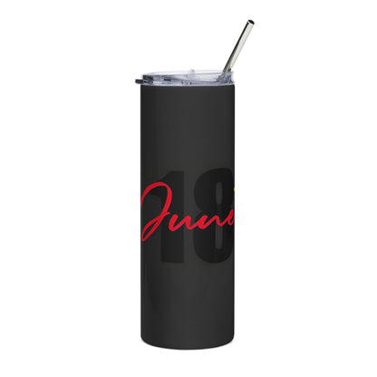 20oz Stainless Steel Tumbler — Custom Graduation Year “Nineteen” Script Design