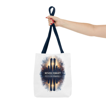 Never Forget Memorial Tote Bag — 9/11 Tribute Skyline All-Over Print
