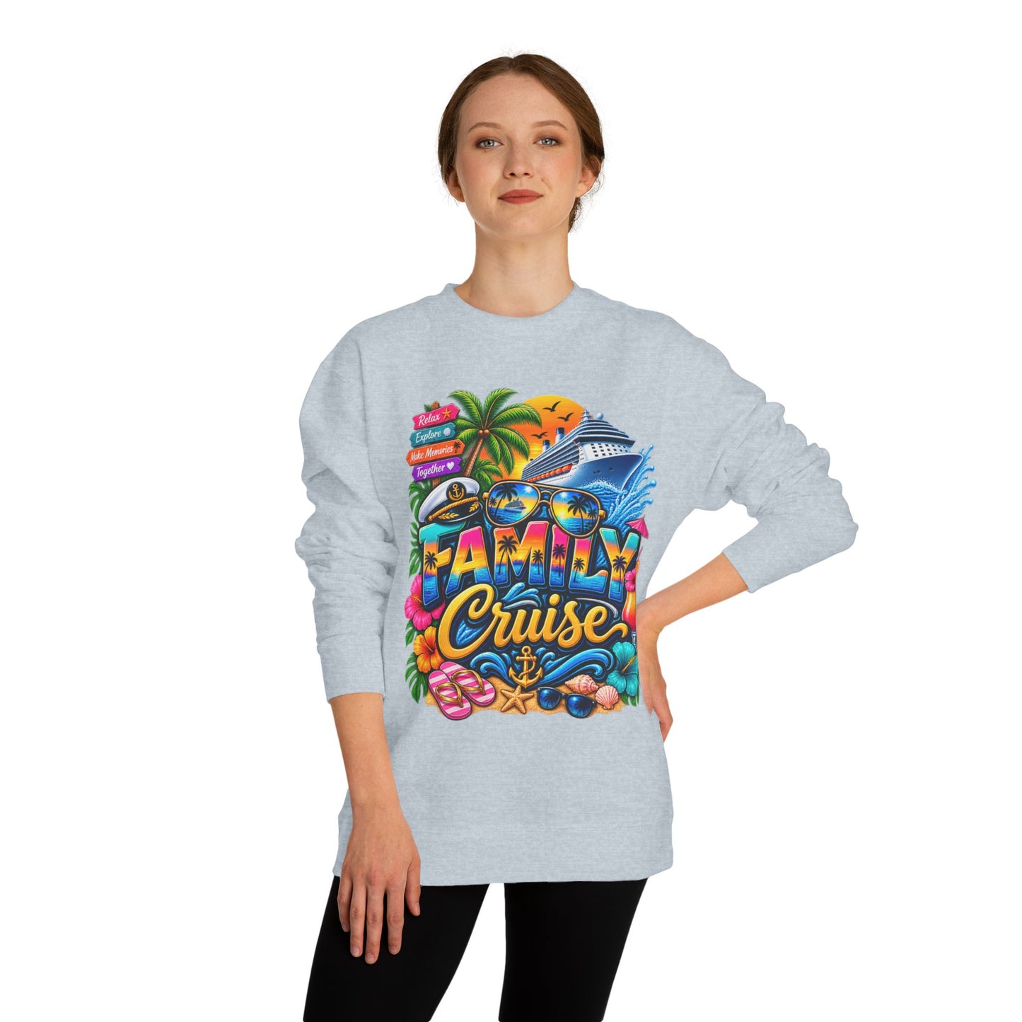 Crewneck Sweatshirt — Family Cruise Graphic Sweatshirt