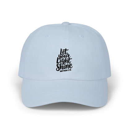 Dad Cap — "Let Your Light Shine" Inspirational Embroidered Baseball Hat