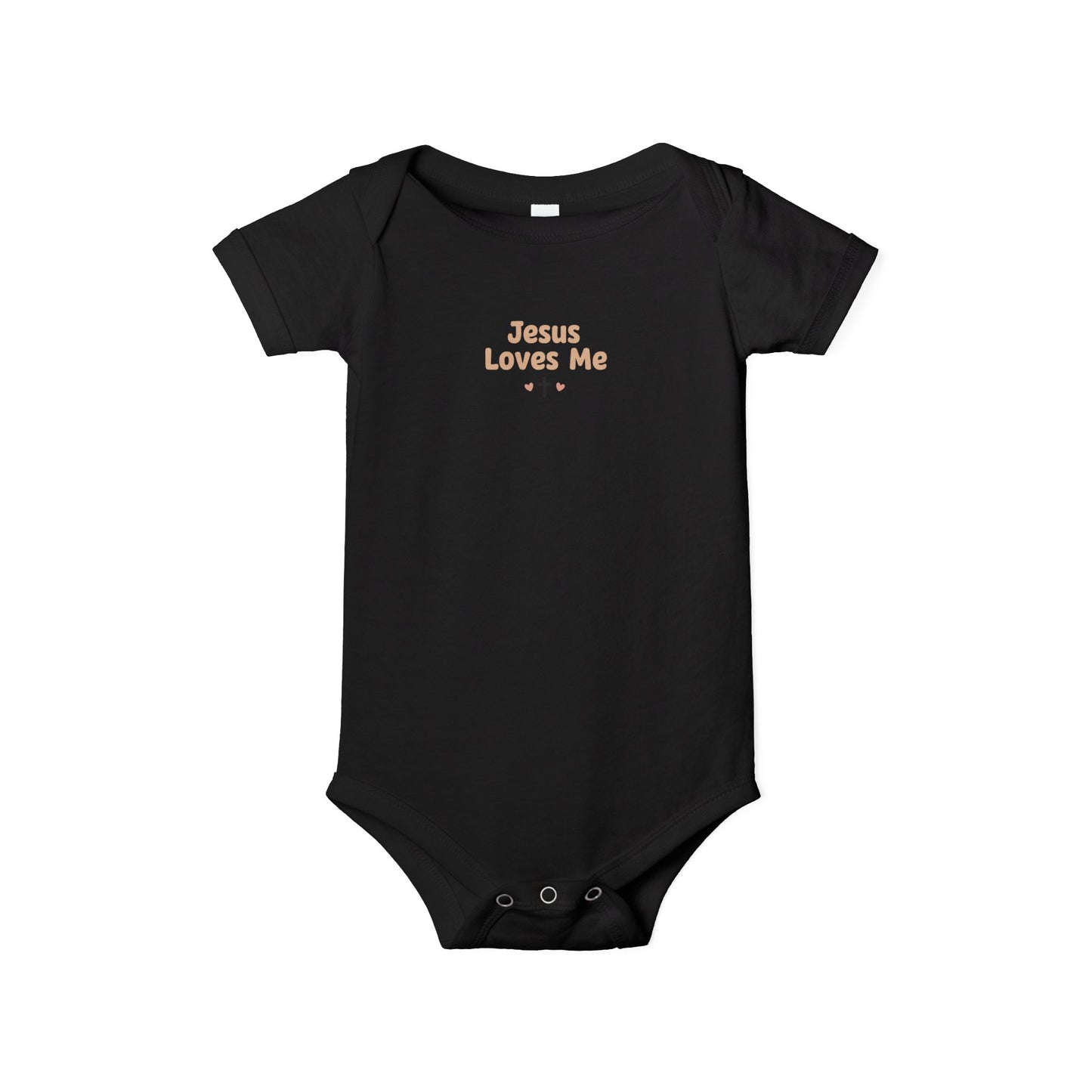 Infant Onesie “Jesus Loves Me” Baby Bodysuit – Christian Newborn Gift