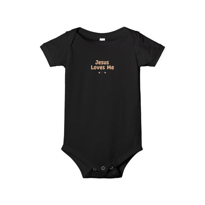 Infant Onesie “Jesus Loves Me” Baby Bodysuit – Christian Newborn Gift