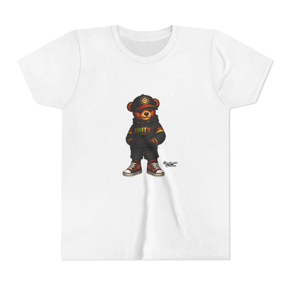 Youth T‑Shirt — Cool Bear Graphic Tee with 'UNITY' Hoodie Design
