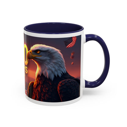 250 Years 1776–2026 Eagle Coffee Mug — Patriotic Anniversary 250th USA Celebration
