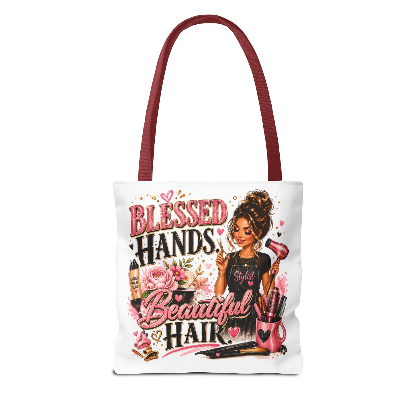 Blessed Hands Beautiful Hair Tote Bag — Hair Stylist Gift Tote