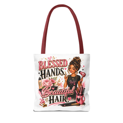Blessed Hands Beautiful Hair Tote Bag — Hair Stylist Gift Tote